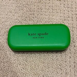 Kate Spade, New York eyeglass case green black clamshell clean EUC Case only!